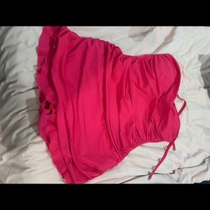 Pink one piece swimsuit